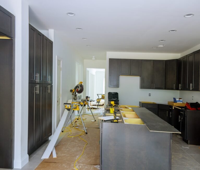 Kitchen assembling wooden cabinets with contemporary of installation base furniture the drawer in cabinet.