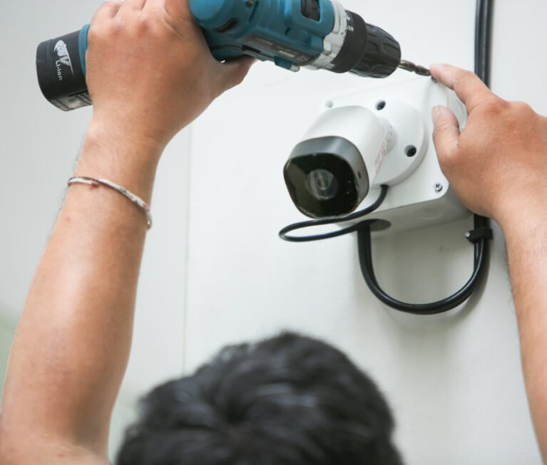 security camera, surveillance, installing cctv